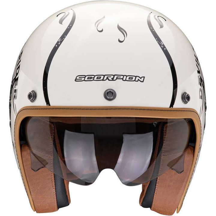 Casque Scorpion BELFAST EVO ROMEO CREME / NOIR