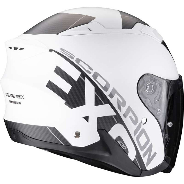 Scorpion EXO-230 QR WHITE / BLACK motorcycle helmet