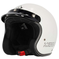 Casque moto jet Acerbis SKODELA 22.06 BLANC
