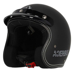 Acerbis SKODELA 22.06 jet motorcycle helmet BLACK