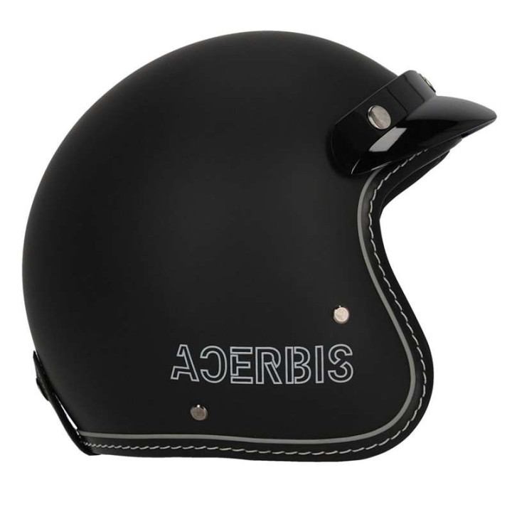 Acerbis SKODELA 22.06 jet motorcycle helmet BLACK