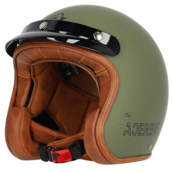 Casque moto jet Acerbis SKODELA 22.06 KAKI