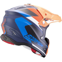 Casque cross Scorpion VX-22 AIR BETA BLEU MAT/ORANGE 2