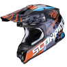 Casque cross Scorpion VX-16 EVO AIR ROK BAGOROS Noir / Orange