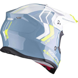 Casque cross Scorpion VX-16 EVO AIR FUSION Bleu / Blanc / Jaune 2