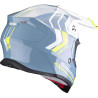 Casque cross Scorpion VX-16 EVO AIR FUSION Bleu / Blanc / Jaune