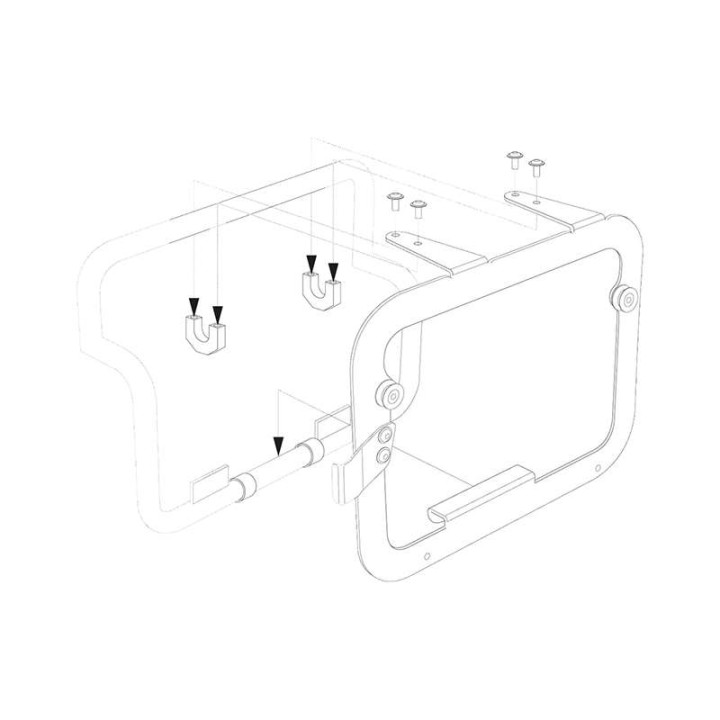 SW-Motech adapter kit for genuine BMW side brackets