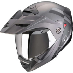 Casque moto modulable Scorpion ADX-2 GALANE Argent/Noir
