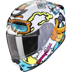 Casque enfant Scorpion EXO-JNR AIR FUN BLANC/BLEU