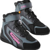 Women's Furygan V4 EASY D3O Lady Vented BLACK/ROSE motorcycle sneakers