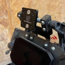 Support alu barre 12mm pour GPS/téléphone/tablette