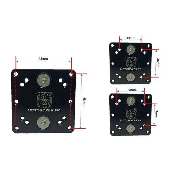 Support alu déporté guidon 22mm pour GPS/téléphone/tablette
