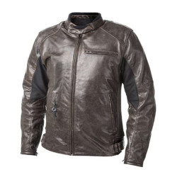 Blouson cuir Airbag HELITE ROADSTER 2 Marron