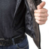 HELITE ROADSTER 2 Airbag leather jacket Brown