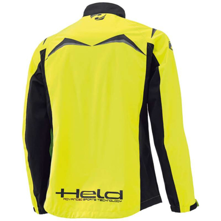 Veste de pluie moto Held RAINBLOCK TOP Jaune Fluo