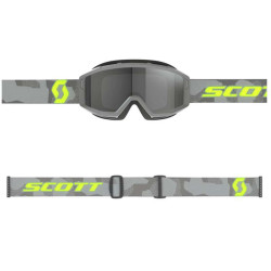 Masque cross Scott PRIMAL SAND 2023 Light Grey/Neon Yellow - Dark Grey 2