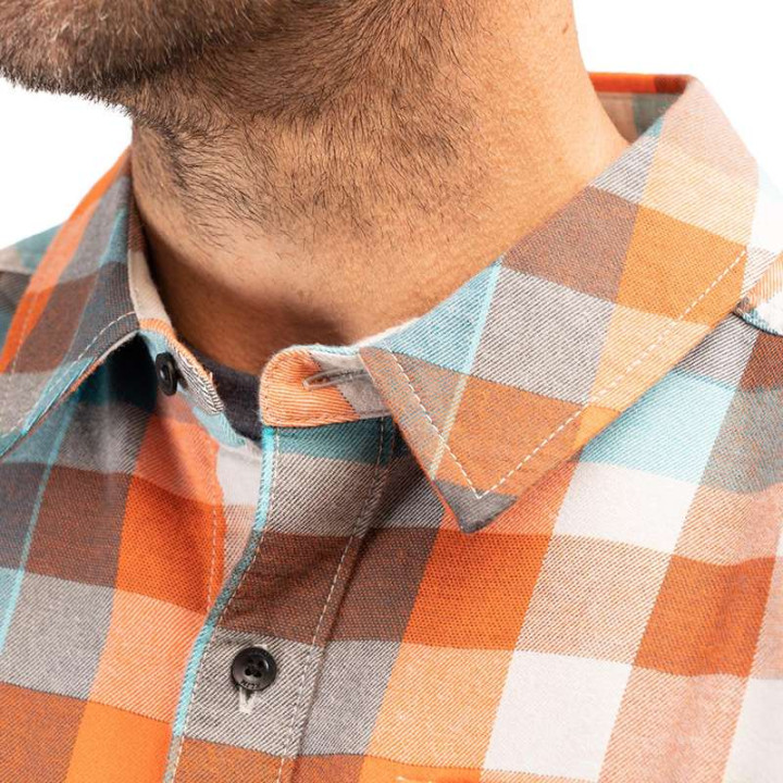 Chemise KLIM ALDERSON MIDWEIGHT FLANNEL Rouge/Orange 