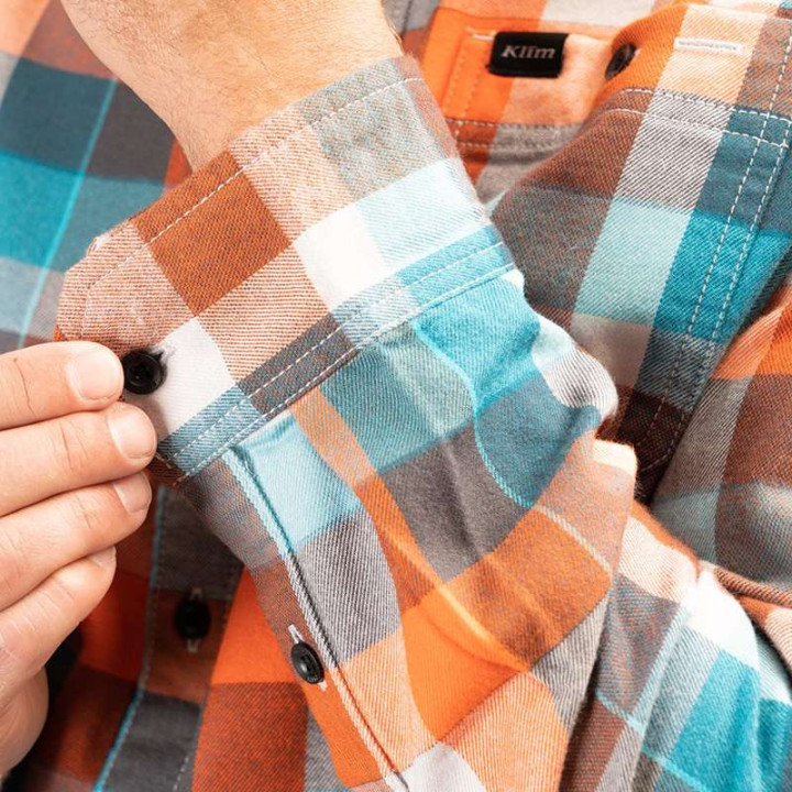 Chemise KLIM ALDERSON MIDWEIGHT FLANNEL Rouge/Orange 