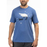 Tee-shirt Klim RIDE TRI-BLEND Bleu