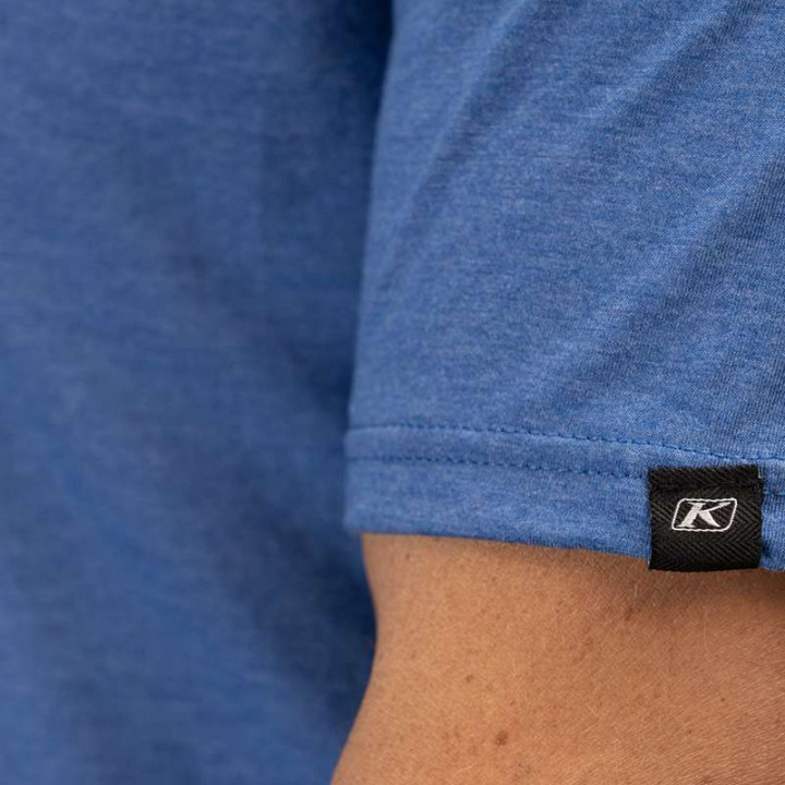 Tee-shirt Klim RIDE TRI-BLEND Bleu