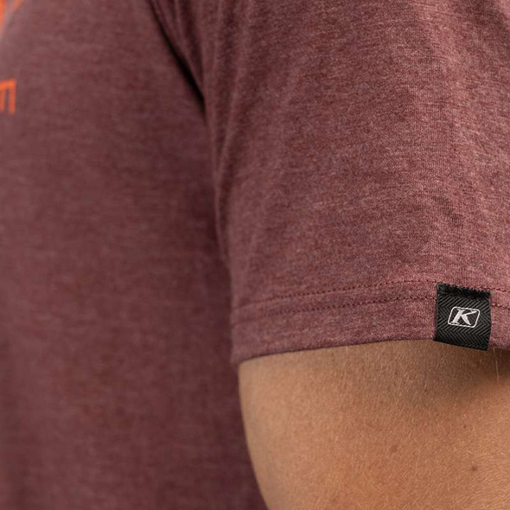 Tee-shirt Klim RIDE TRI-BLEND Rouge