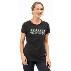 Tee-shirt femme Klim FOUNDATION TRI-BLEND Noir