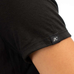 Tee-shirt femme Klim FOUNDATION TRI-BLEND Noir 2
