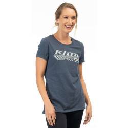 Tee-shirt femme Klim FOUNDATION TRI-BLEND Bleu