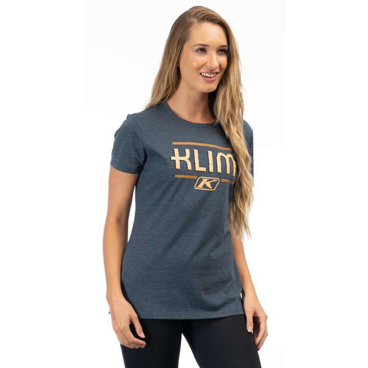 Tee-shirt femme Klim KUTE CORP SS T Bleu