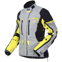 Veste moto femme Rukka RIMORINA GRIS/JAUNE