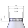 Filtre à essence Twin Air pour réservoir grande capacité Acerbis / IMS