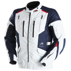 Motorcycle jacket Furygan BROOKS Blue/White