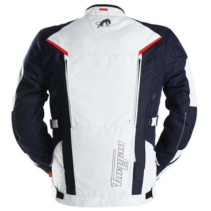 Motorcycle jacket Furygan BROOKS Blue/White