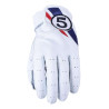 Gants custom été Five TEXAS EVO Blanc