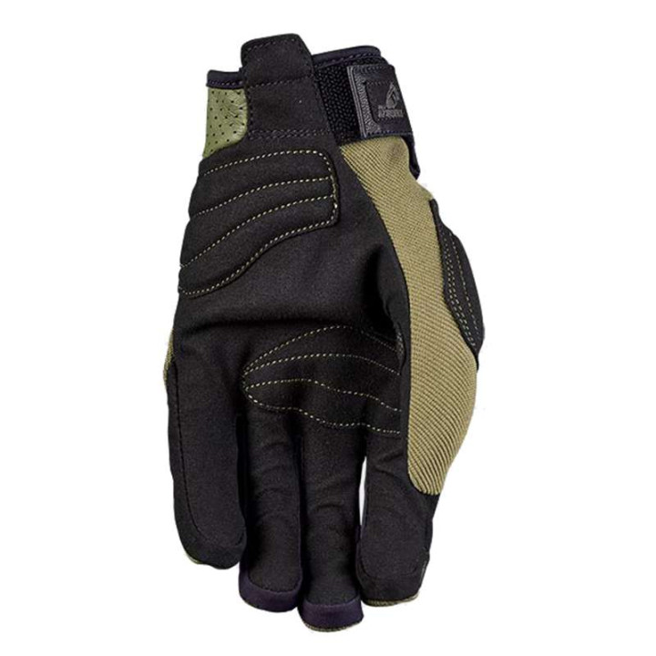 Gants moto été Five SCRAMBLER Kaki/Noir
