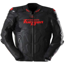 Blouson moto cuir Furygan RAPTOR EVO 3 Noir/Rouge
