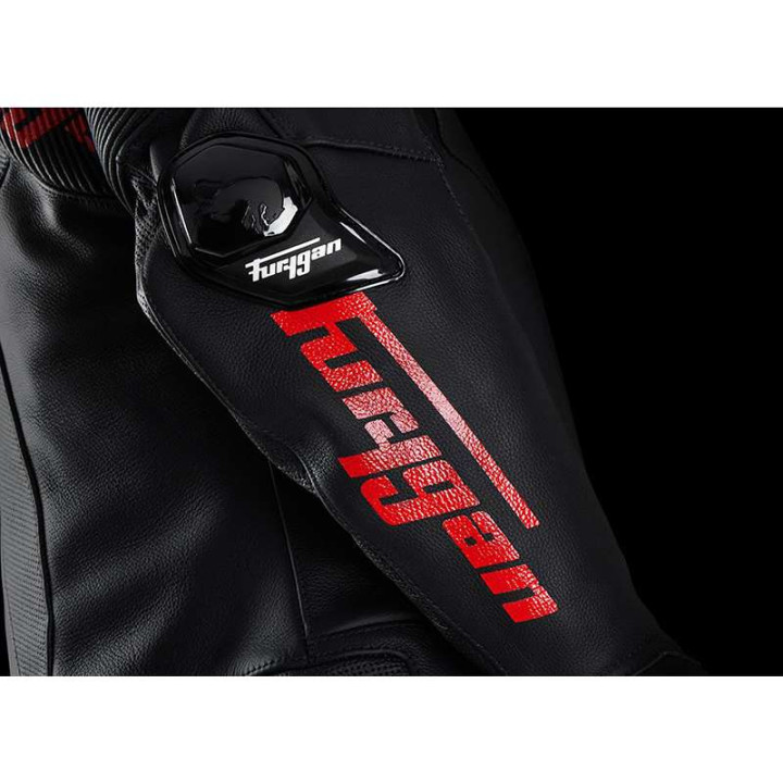 Blouson moto cuir Furygan RAPTOR EVO 3 Noir/Rouge