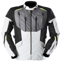 Motorcycle jacket Furygan BROOKS Anthracite/Pearl/Black/Fluo 2