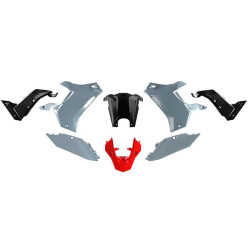 Kit plastique RTECH T7 REVOLUTION 700 TÉNÉRÉ NOIR/ROUGE/GRIS