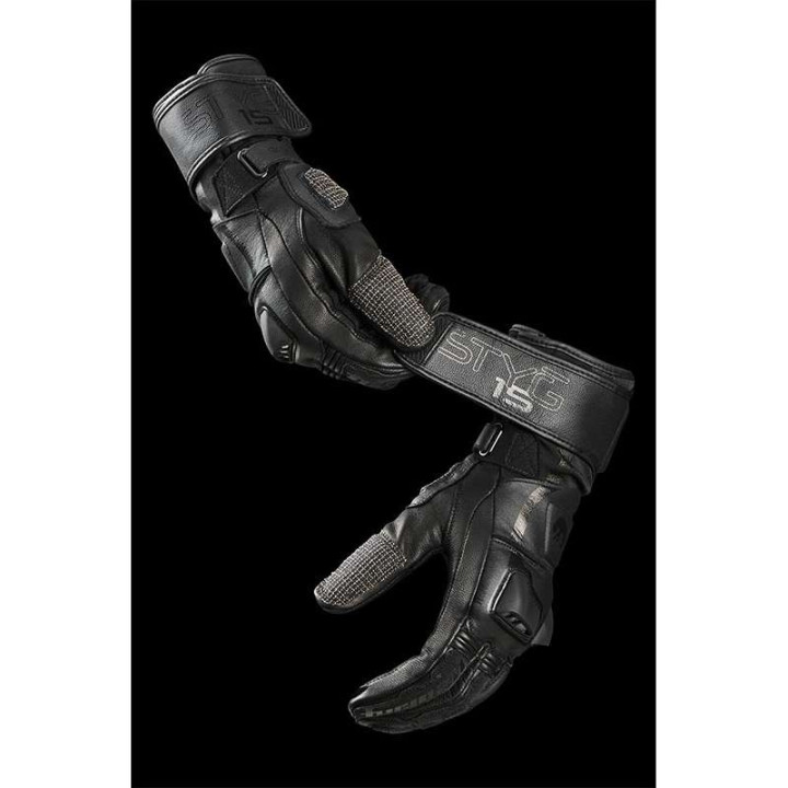 Motorcycle gloves Furygan STYG 15 Black