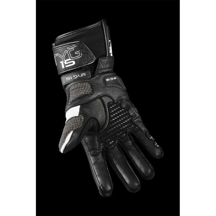 Motorcycle gloves Furygan STYG 15 Black/White