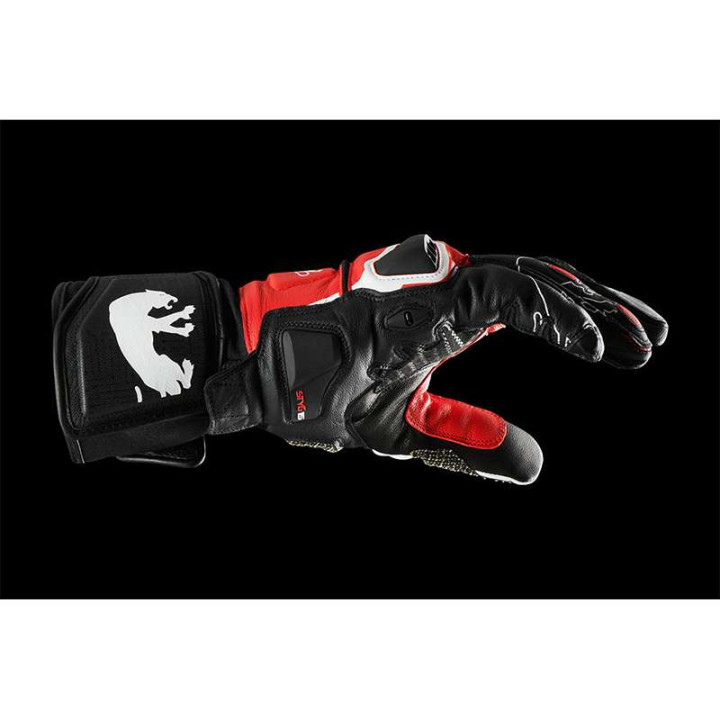 Motorcycle gloves Furygan STYG 15 Black/White/Red