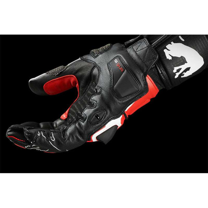 Motorcycle gloves Furygan STYG 15 Black/White/Red
