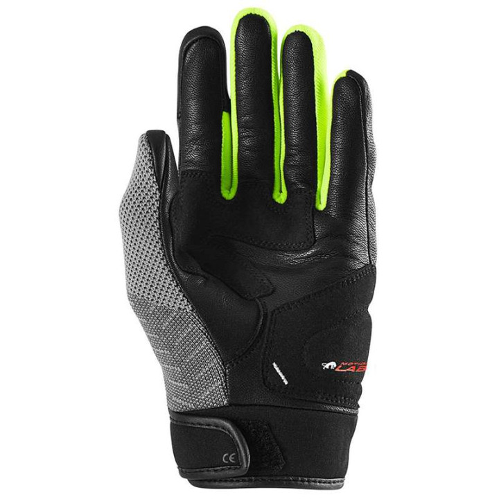 Furygan JACK summer motorcycle gloves Black/Grey/Yellow