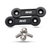 Cache-orifices de repose-pieds R&G (BLP0128BK) APRILIA TUAREG 660 22-