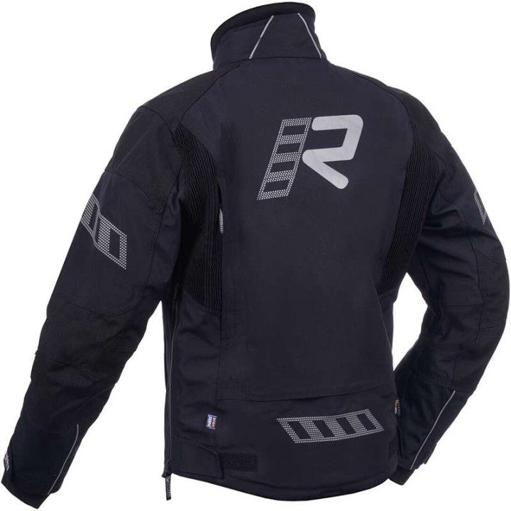 Blouson moto Rukka ARMAGATE NOIR/ARGENT