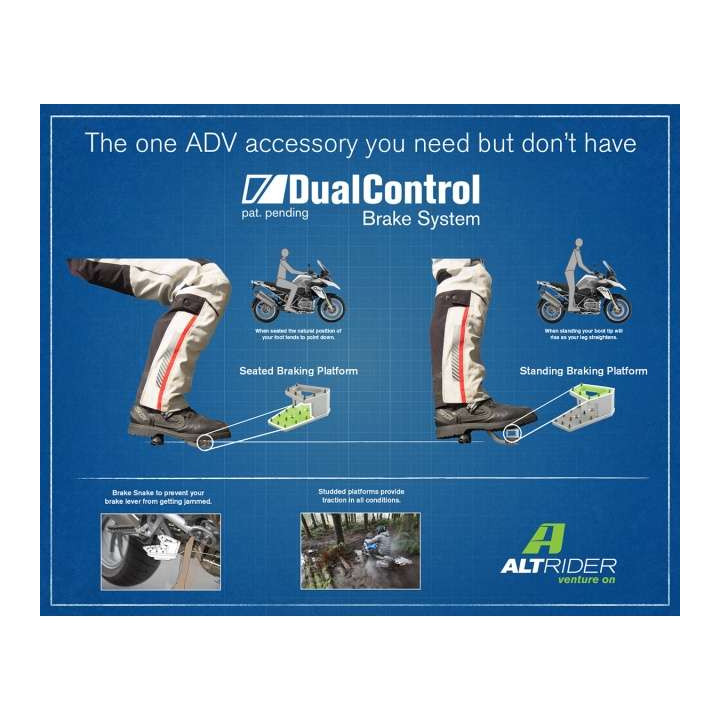 Extension pédale de frein AltRider DualControl Noir KTM / HUSQVARNA (KT13-2-2532)