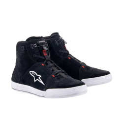 Alpinestars CHROME Black/Cool Gray/Red motorcycle sneakers