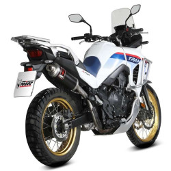 Silencieux Homologué Mivv DAKAR Inox Noir (H.087.LDKB) Honda XL750 Transalp 2