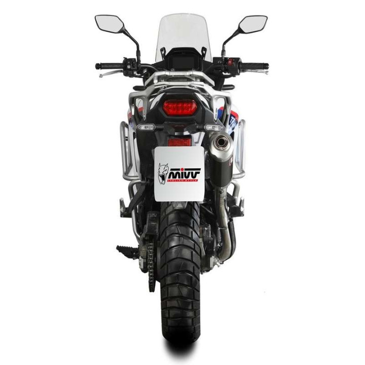 Silencieux Homologué Mivv DAKAR Inox Noir (H.087.LDKB) Honda XL750 Transalp